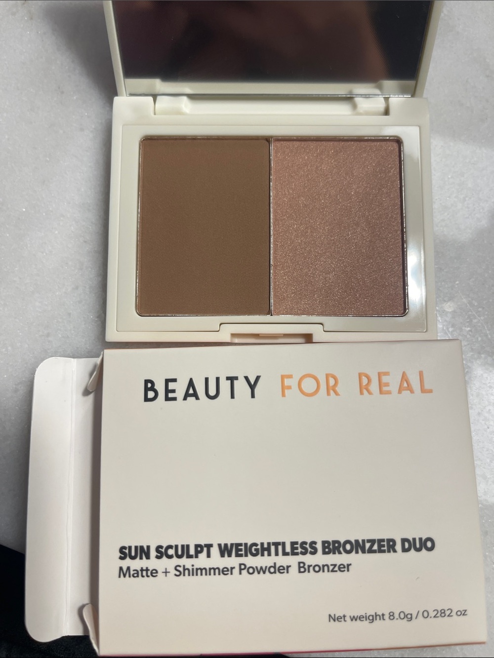 Beauty For Real Sun Sculpt Weightless Bronzer Duo — Natural Bronze